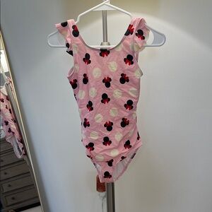 Girls' Pink Minnie Mouse Polka Dot One-Piece Swimsuit 12 Hanna Andersson
